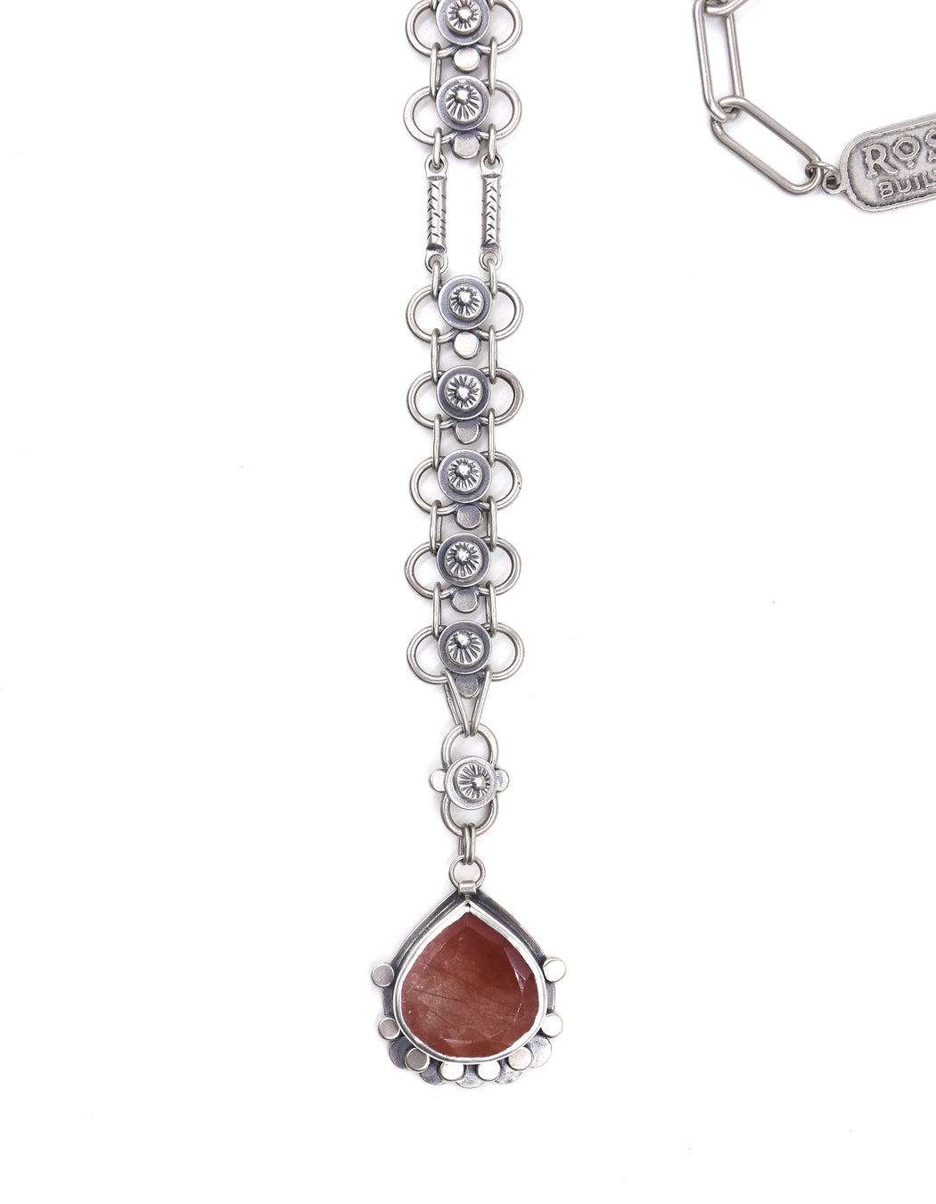 Autumn Lace Necklace- Russet Rutilated Quartz