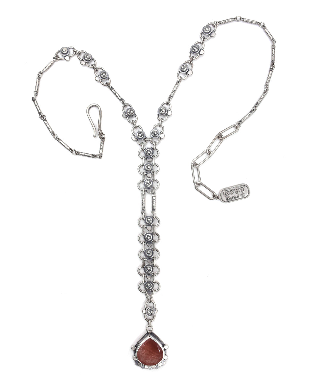 Autumn Lace Necklace- Russet Rutilated Quartz