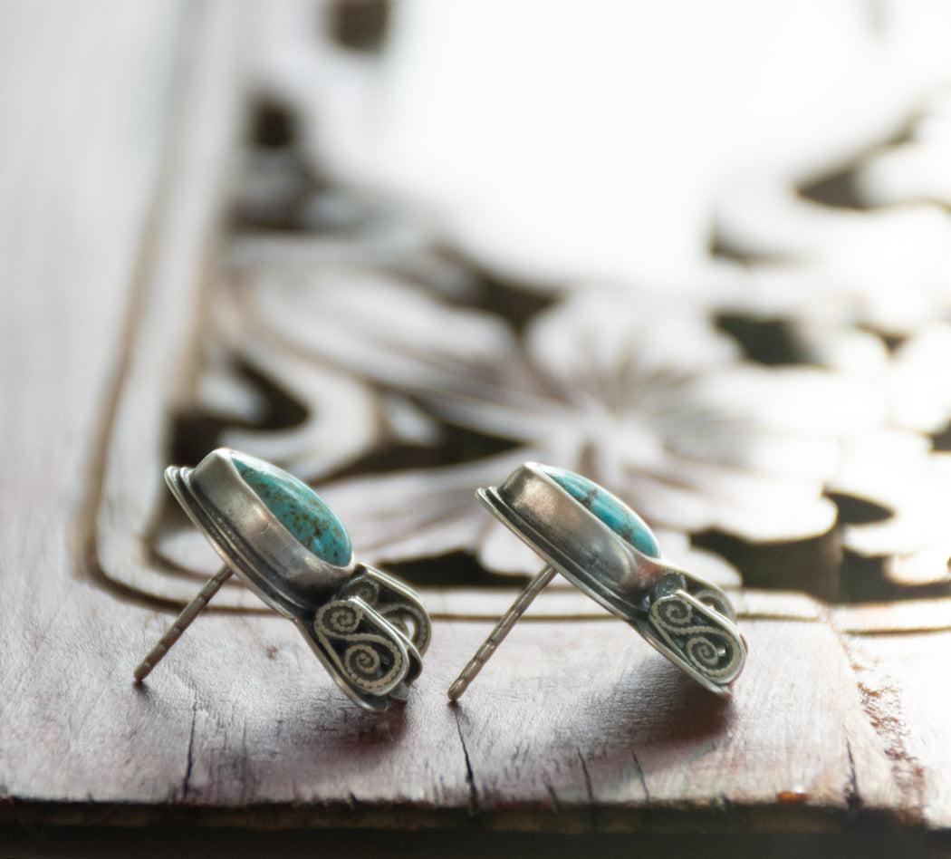 Honor Earrings - Kingman Turquoise