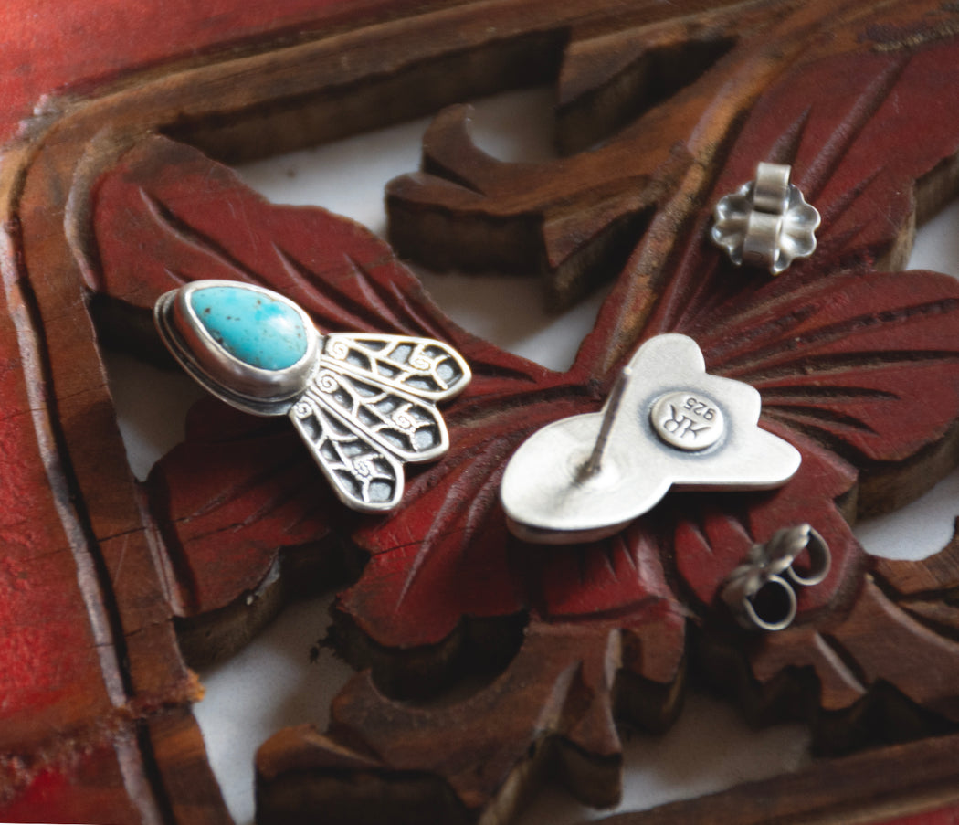 Honor Earrings - Kingman Turquoise