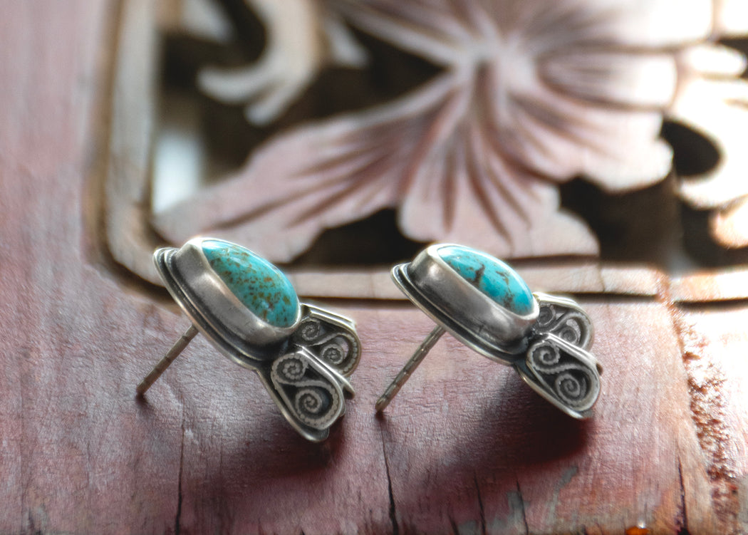 Honor Earrings - Kingman Turquoise