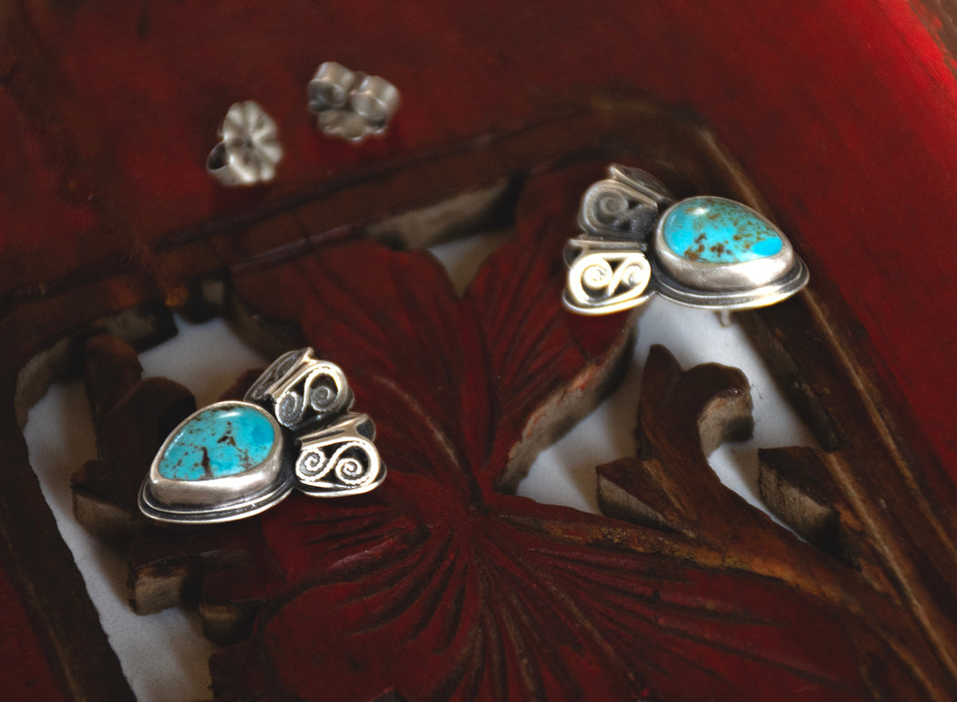 Honor Earrings - Kingman Turquoise