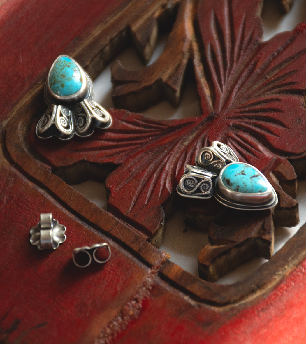 Honor Earrings - Kingman Turquoise