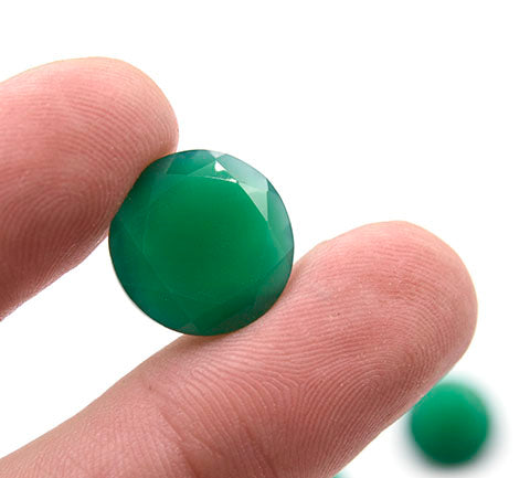 Green Onyx Rounds - 15mm