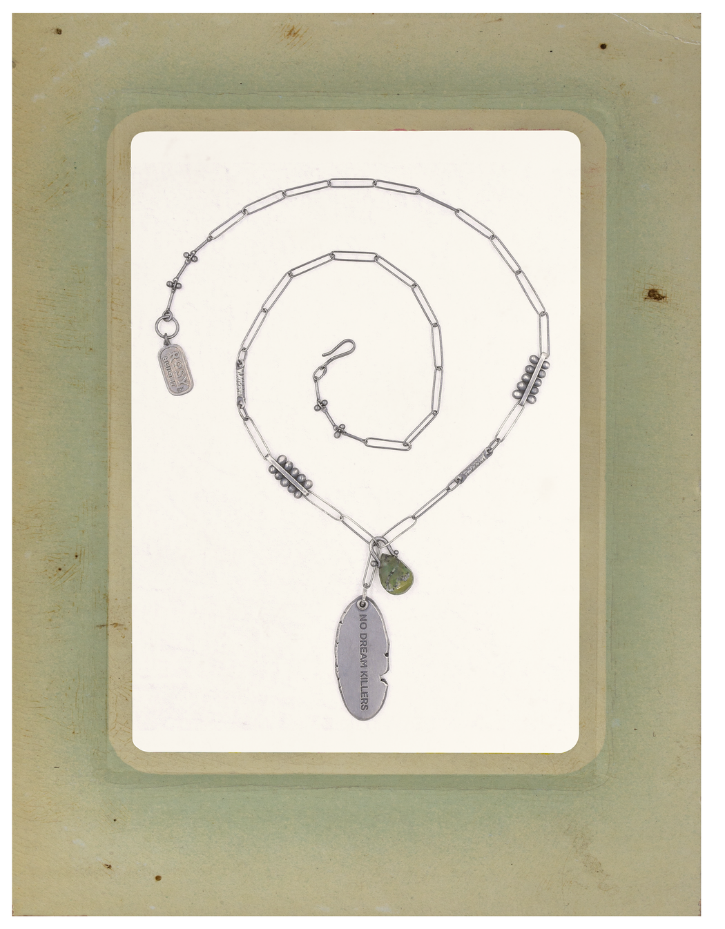 No Dream Killers Necklace - (Green) Peruvian Opal