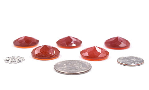 Sard (Chalcedony) Rounds- 15mm