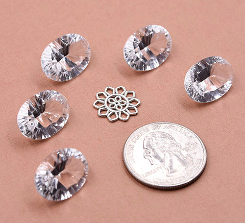 Crystal Quartz Oval- 18mm x 13mm