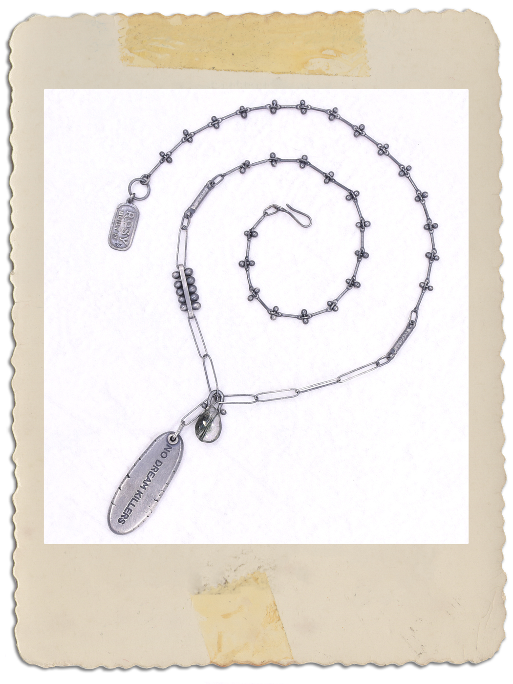 No Dream Killers Necklace - (Green) Tourmalinated Quartz