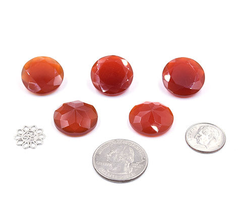Sard (Chalcedony) Rounds- 15mm