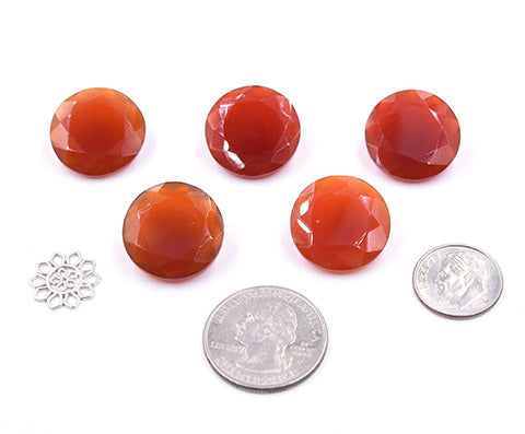 Sard (Chalcedony) Rounds- 15mm
