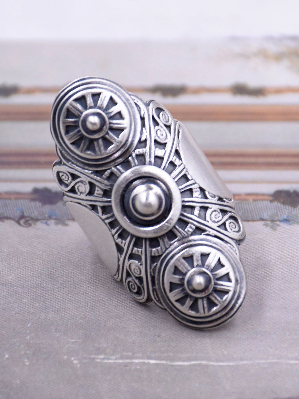 First Frost Saddle Ring - Size 7.5
