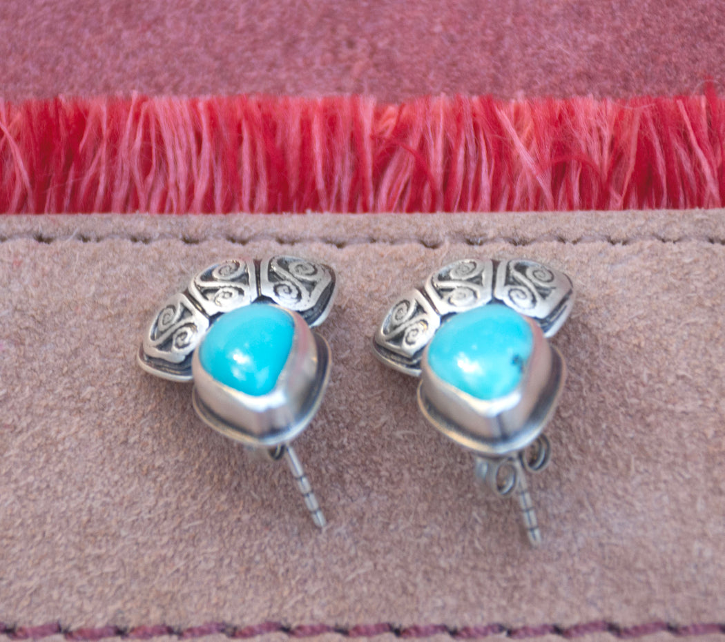 Honor Earrings - Kingman Turquoise Posts
