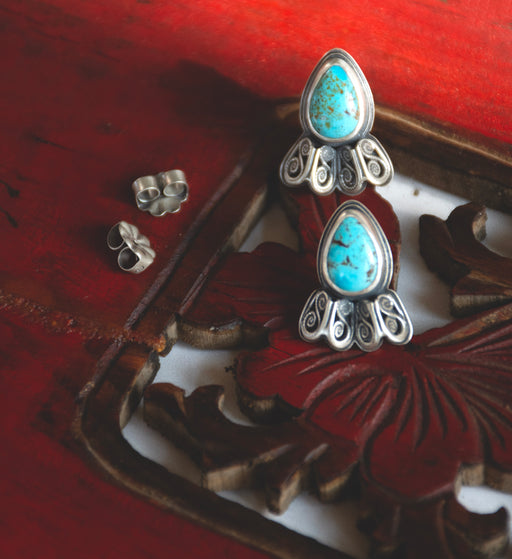 Honor Earrings - Kingman Turquoise