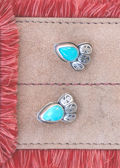 Honor Earrings - Kingman Turquoise Posts